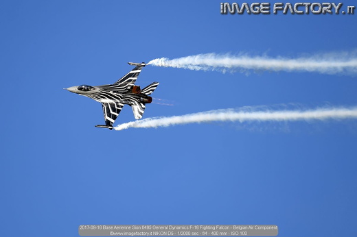 2017-09-16 Base Aerienne Sion 0495 General Dynamics F-16 Fighting Falcon - Belgian Air Component
